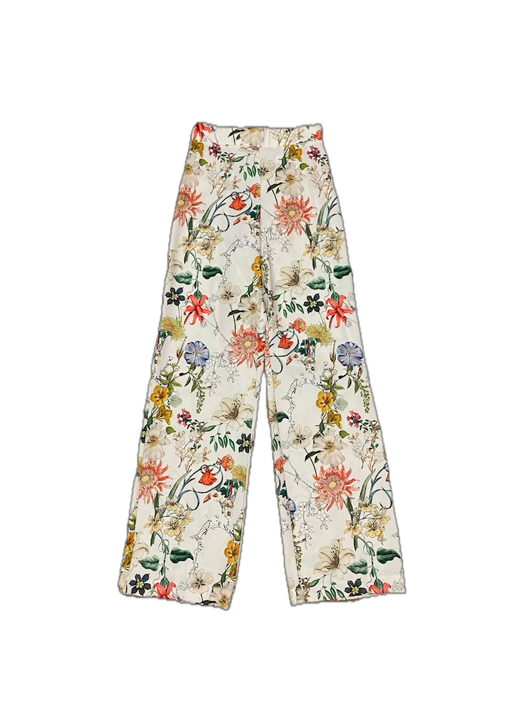 Kontatto natural print pants