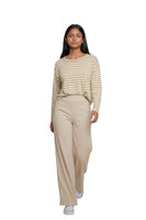 Susy Mix beige line t-shirt