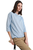 Susy Mix light blue lurex t-shirt