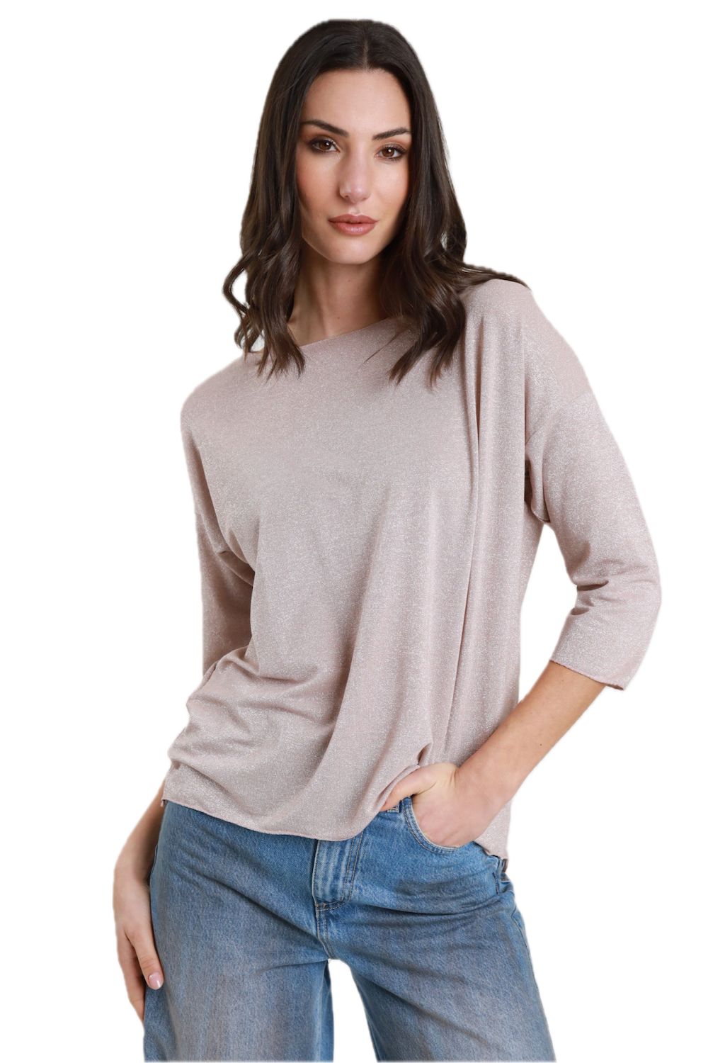 Susy Mix pink lurex t-shirt