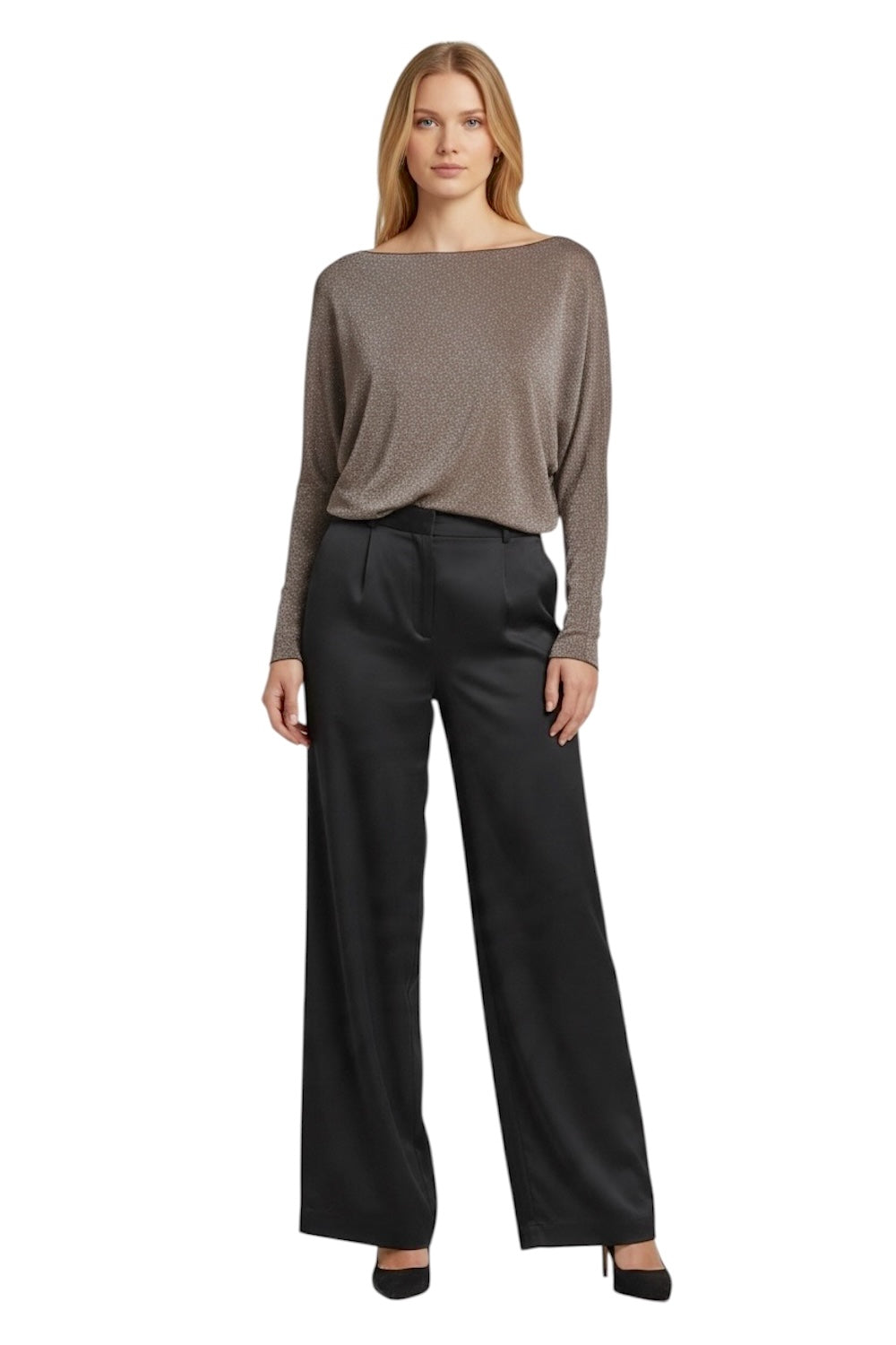 Susy Mix brown lurex t-shirt