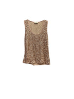 Susy Mix antique pink glitter top
