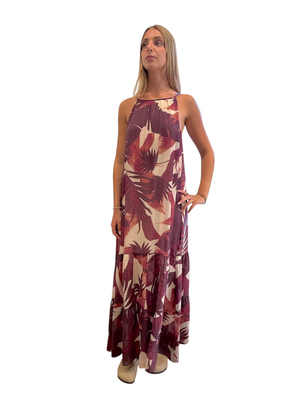 Susy Mix wine red dress