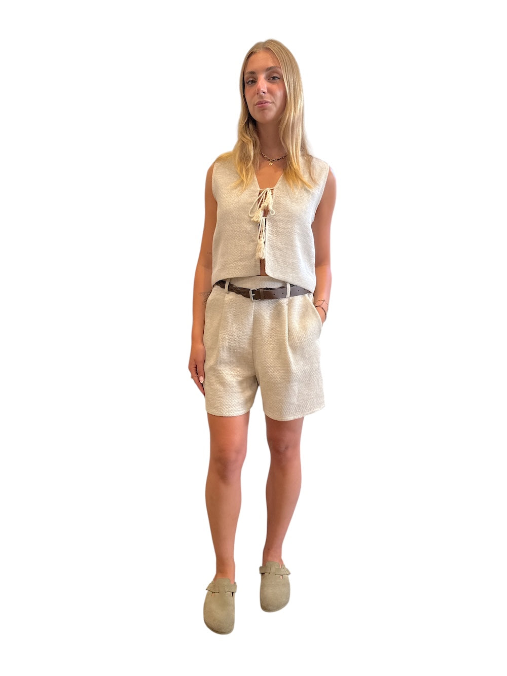 Dixie beige bermuda