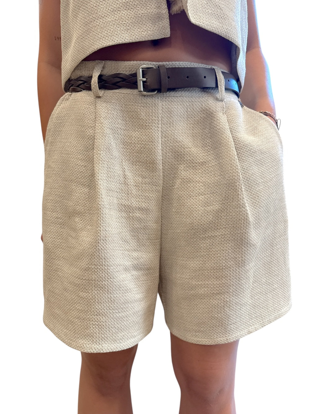 Dixie beige bermuda
