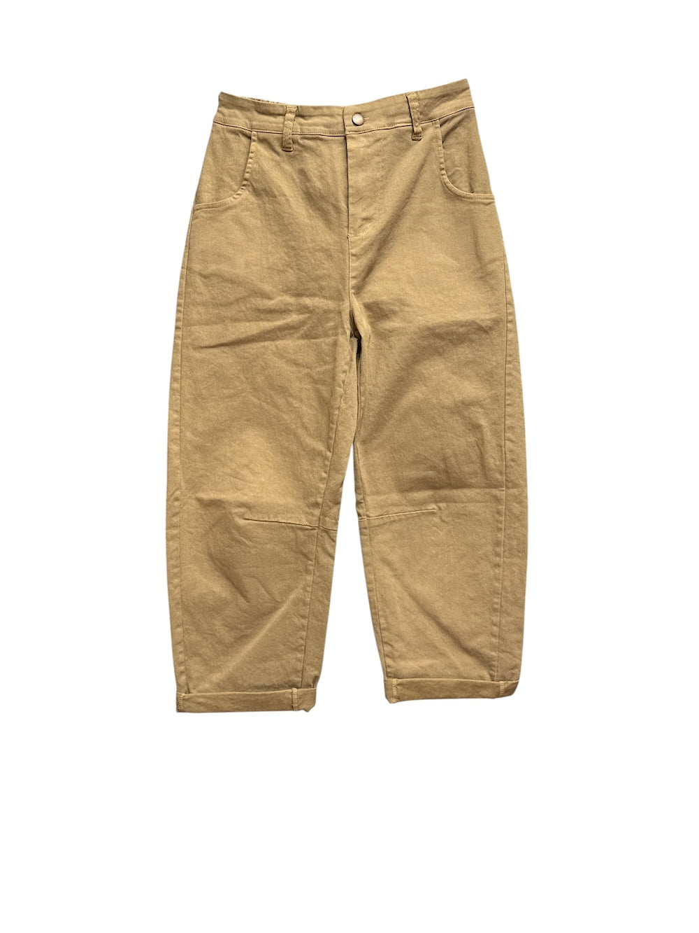 Gold fragile camel pants