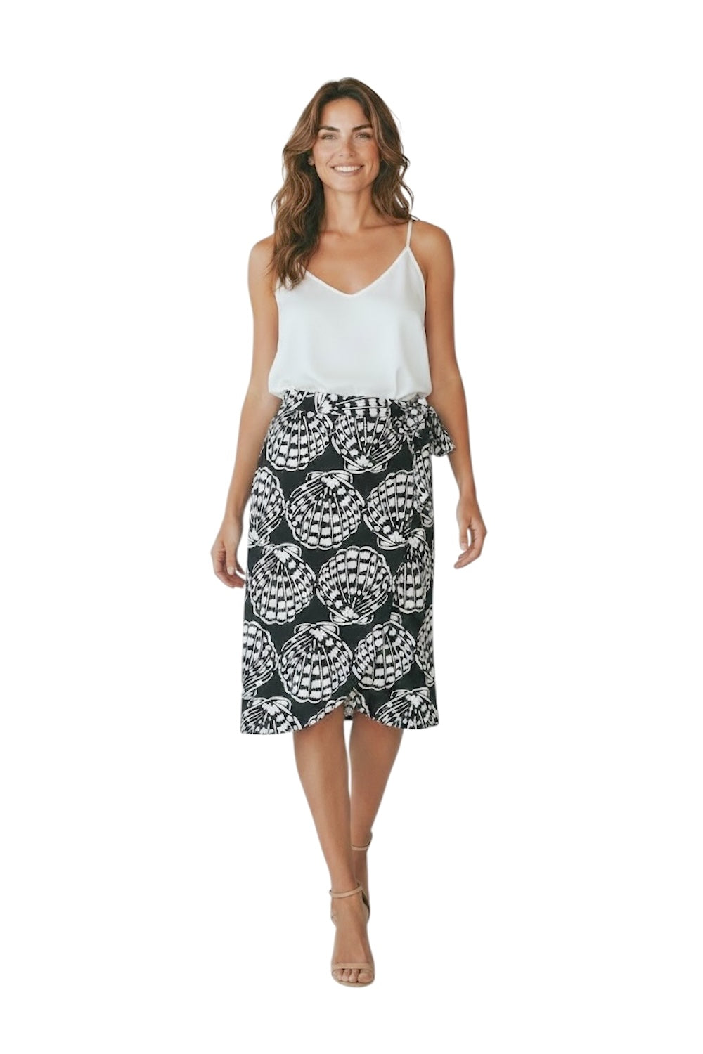 Dixie cream black skirt