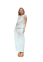 Pantaloni color crema Saiph