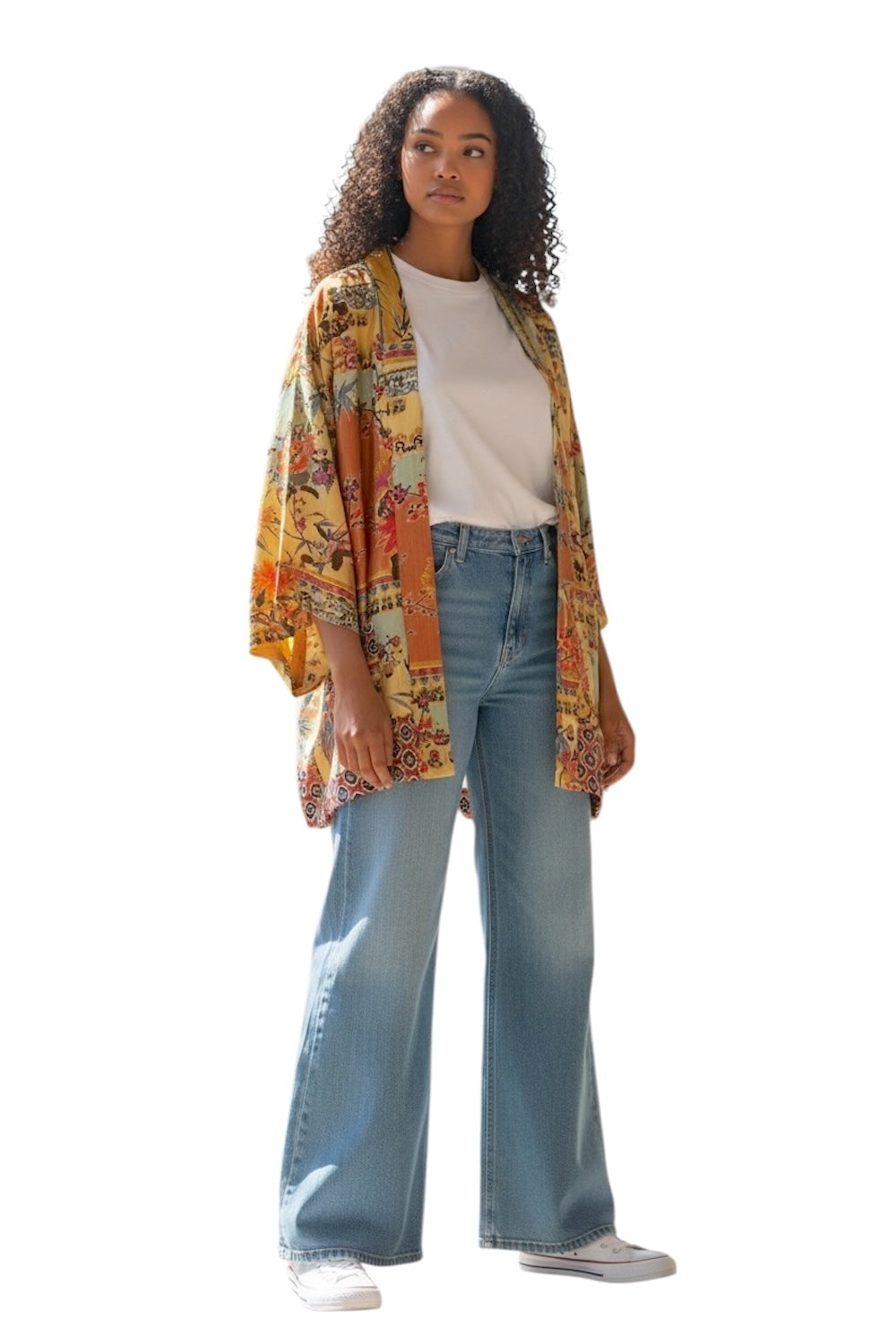 Dixie multicolor kimono jacket