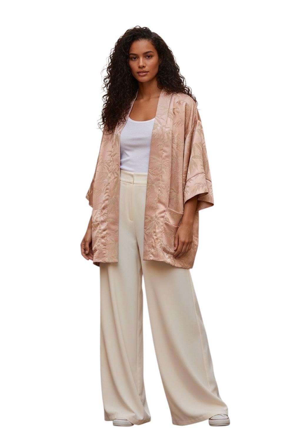 Dixie pink kimono jacket