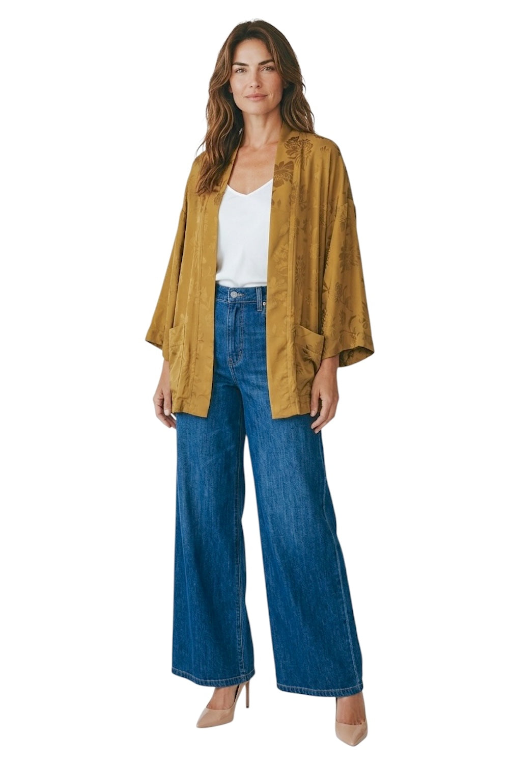 Dixie camel kimono jacket