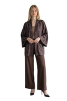 Dixie brown kimono jacket
