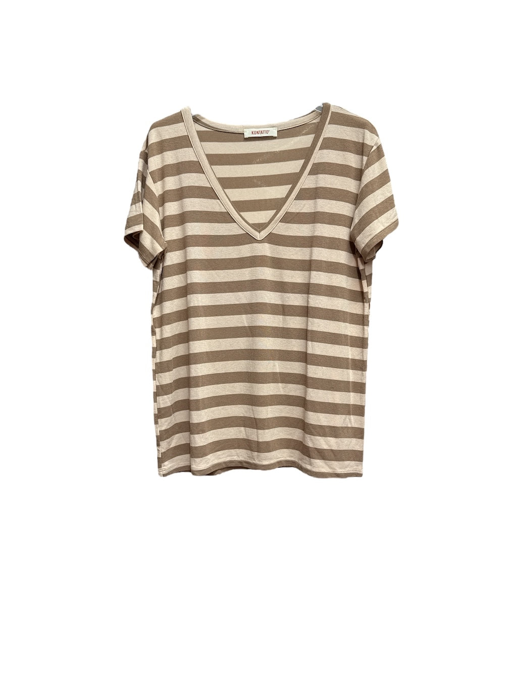 Kontatto beige nude line t-shirt