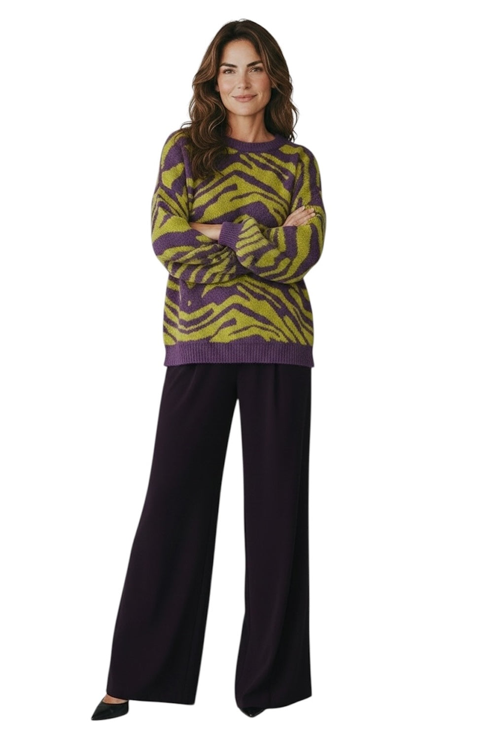 Susy mix purple pullover