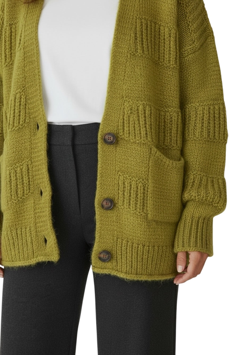 Susy Mix olive green cardigan