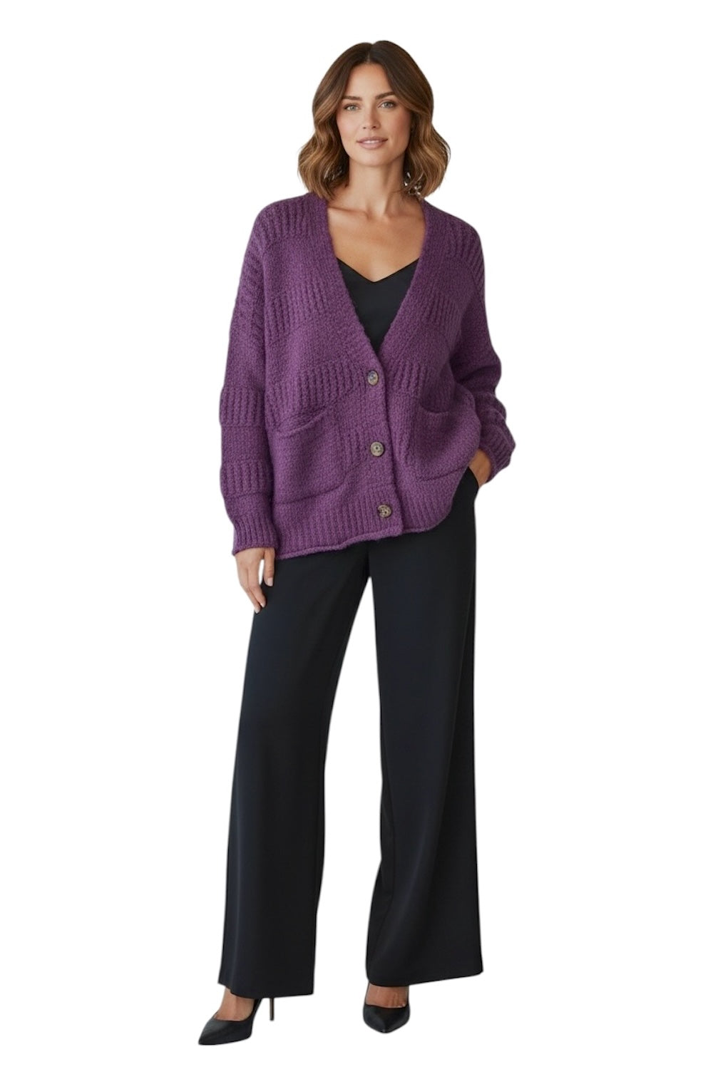 Susy Mix purple cardigan