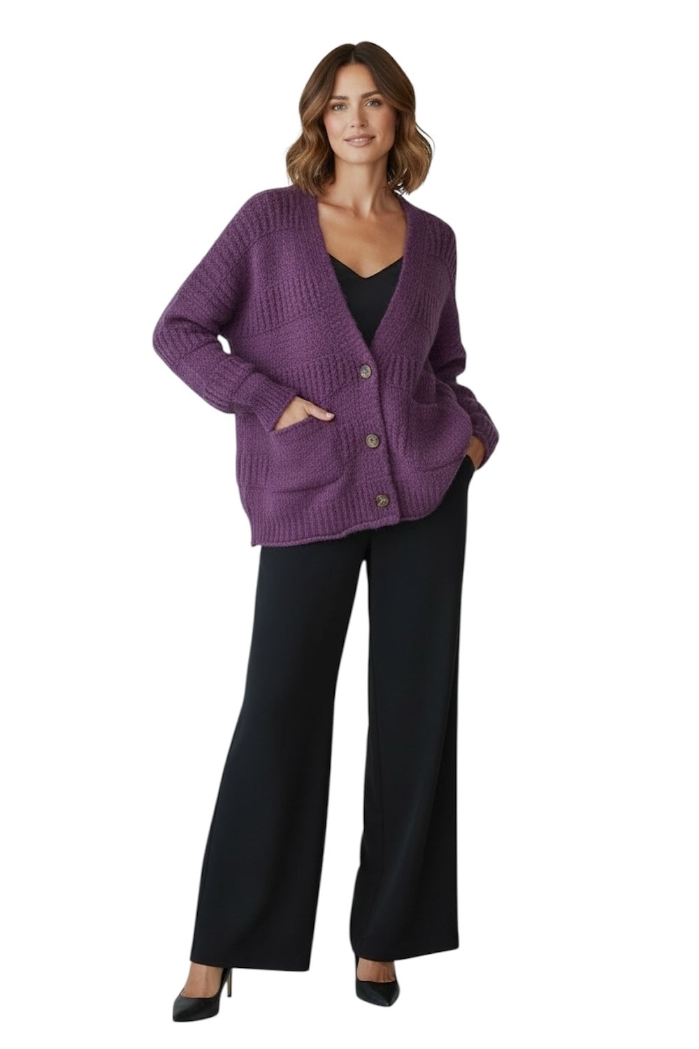 Susy Mix purple cardigan