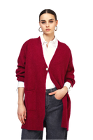 Dixie wine red cardigan