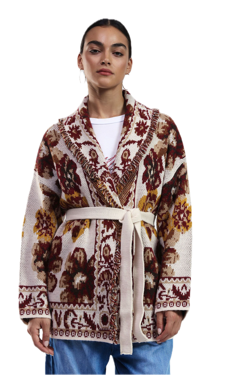 Dixie rust cardigan