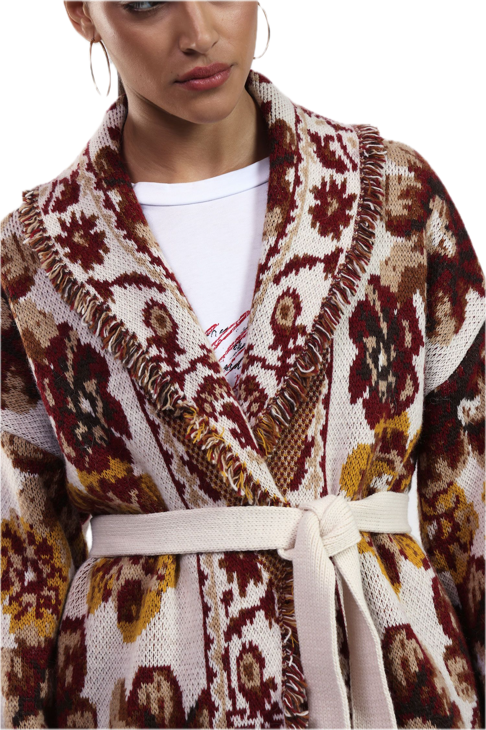 Dixie rust cardigan