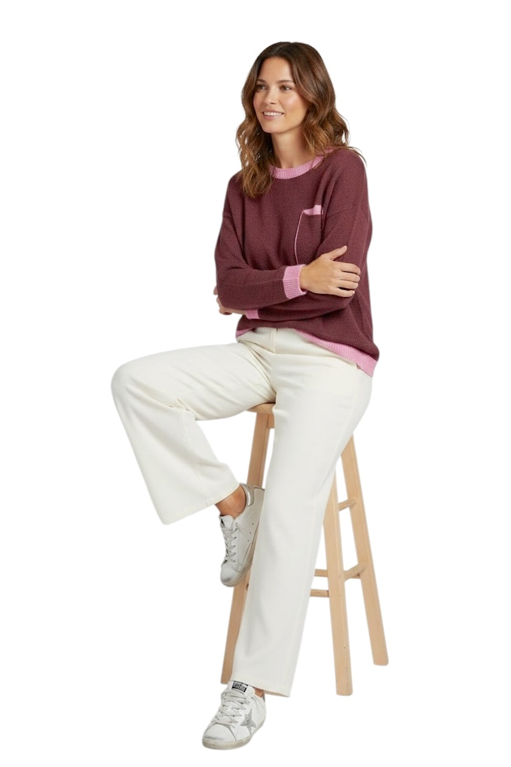 Dixie bordeaux pullover
