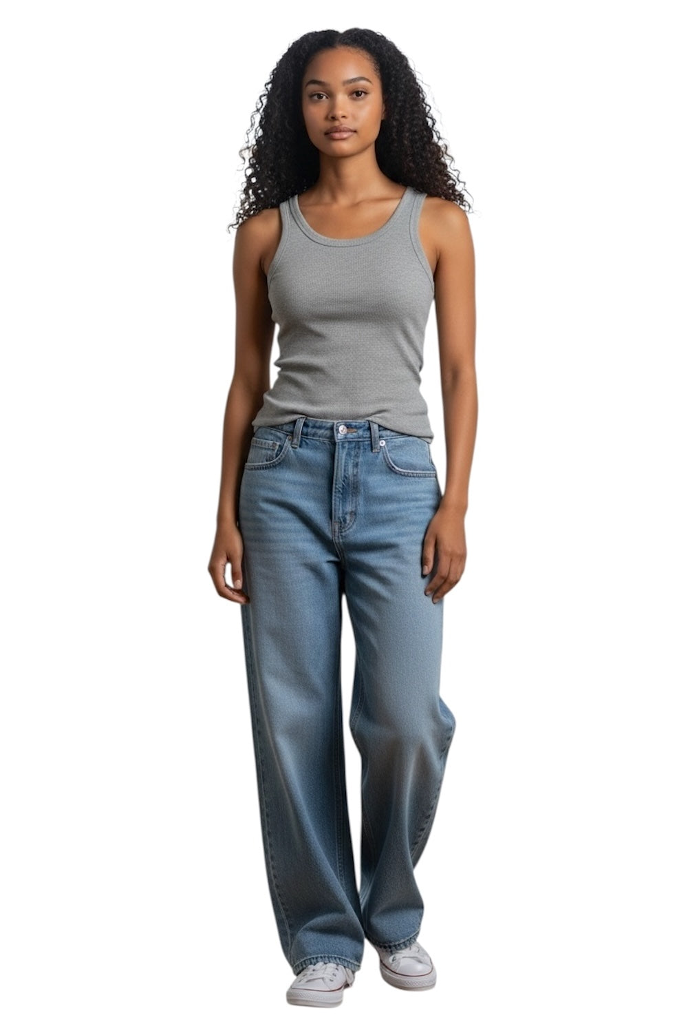 Vicolo grey glitter top