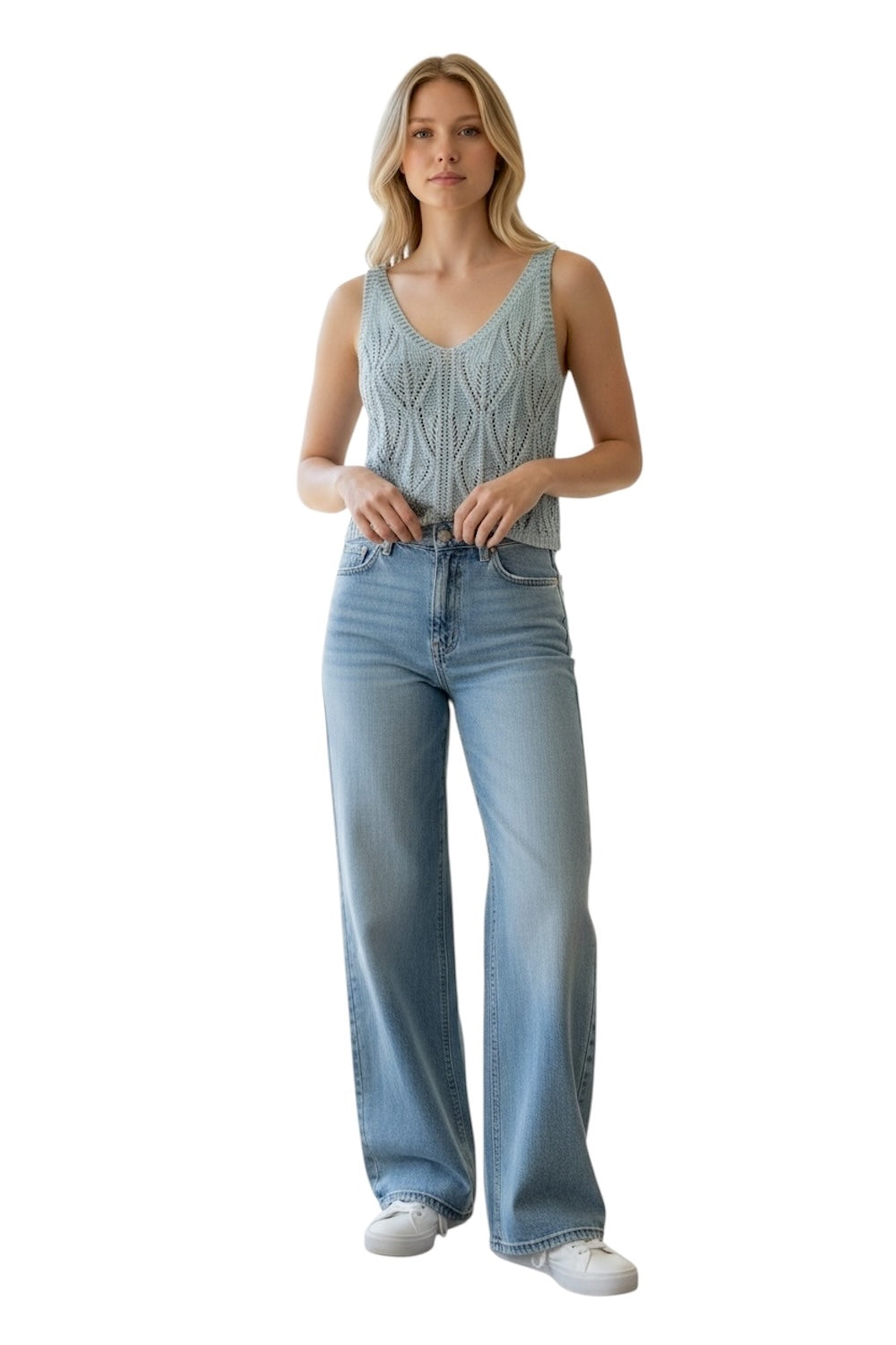 Le îls light blue top