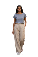 Le Streghe light blue cream line t-shirt