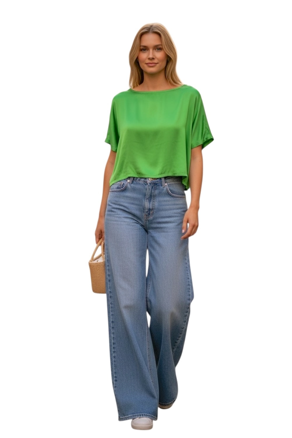 Vicolo green short shirt