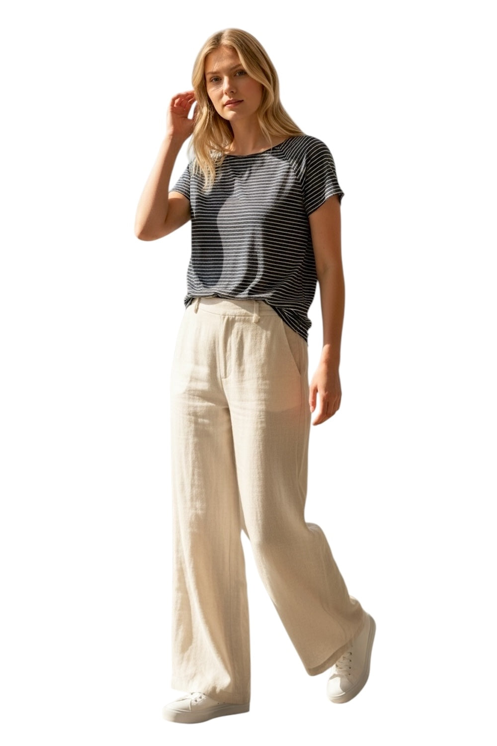 Le streghe blue cream line t-shirt