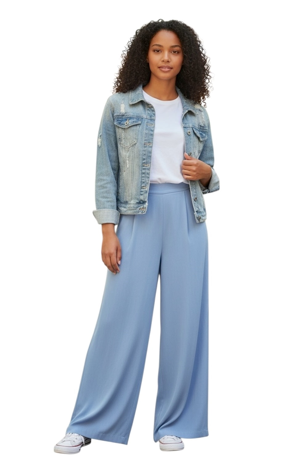 Le îls blaue Jeansjacke