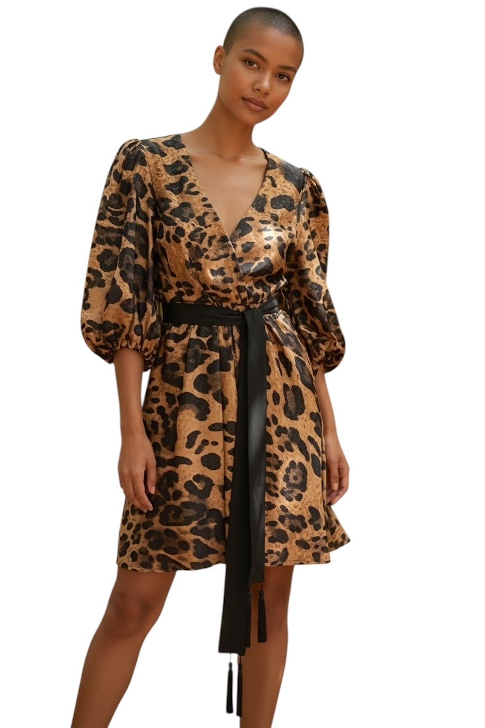 Vicolo camel black dress