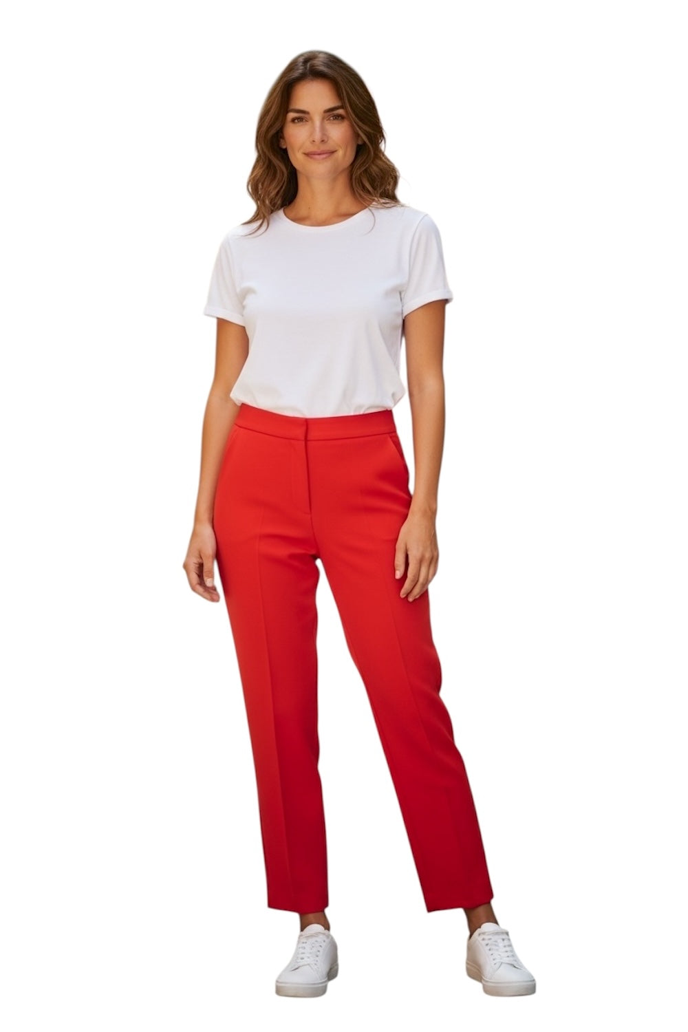 Maryley rote, lässige Hose