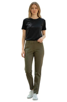Maryley dark brown slim pants