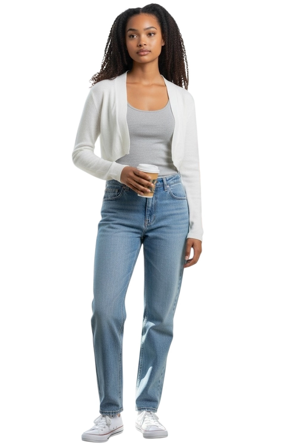 Vicolo white cardigan