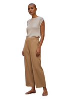 Maryley Camel Wide Leg Hose