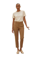 Maryley chocolate slim pants