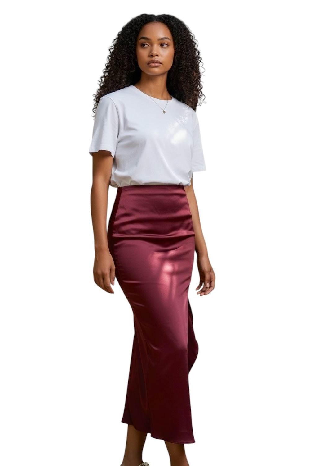 Dixie bordeaux skirt