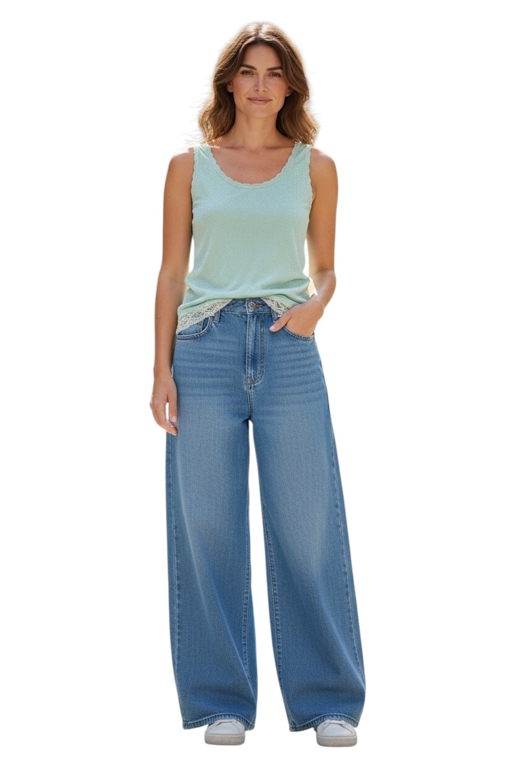 Le Streghe light blue top