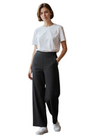 Maryley schwarze Hose mit weitem Bein