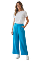 Maryley-Hose mit weitem Bein, türkisfarben