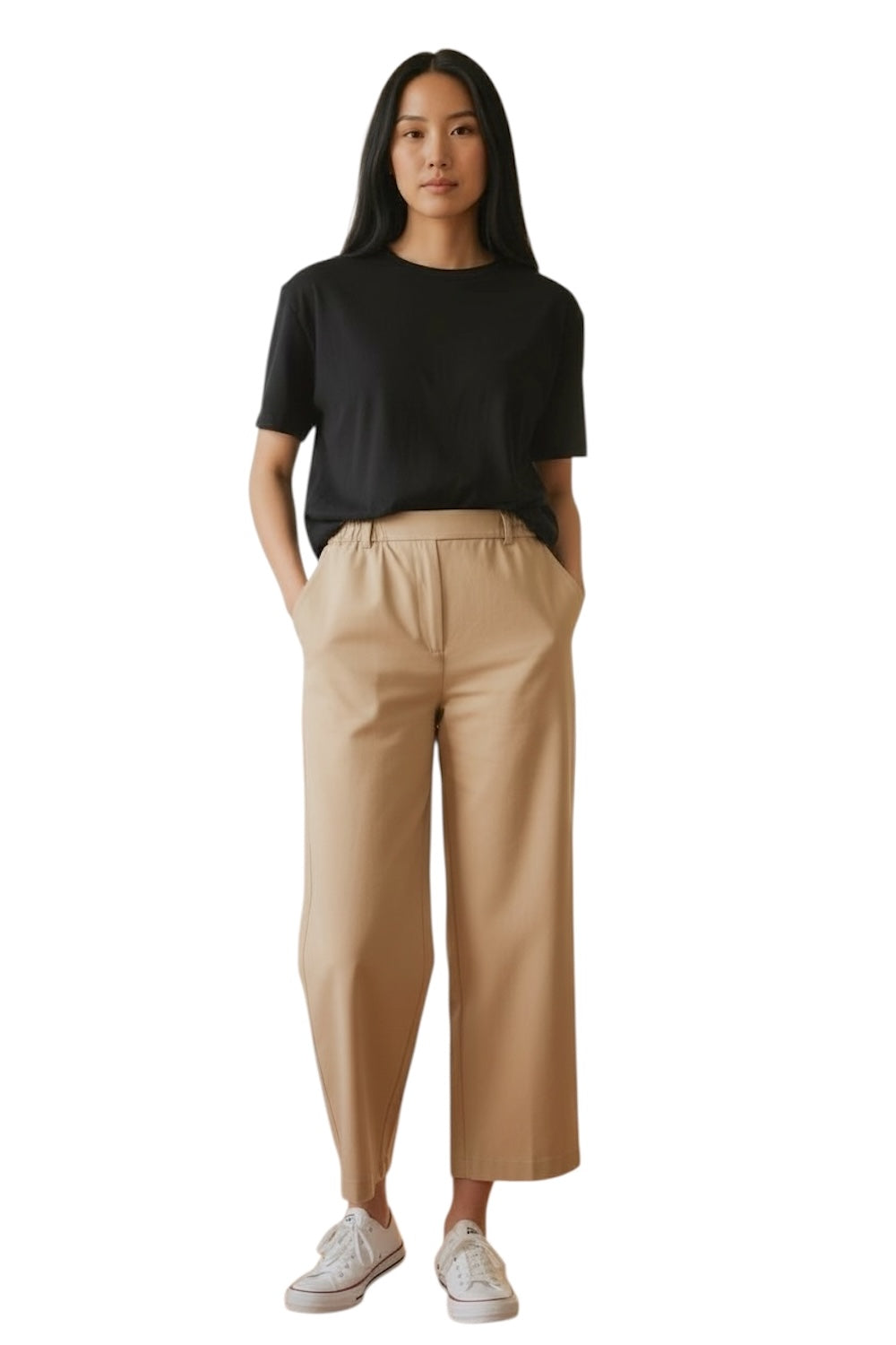 Maryley-Hose mit weitem Bein, hellrosa