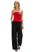 Vicolo red wide band top