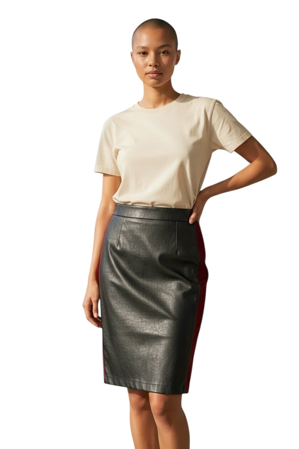 Maryley black bordeaux skirt
