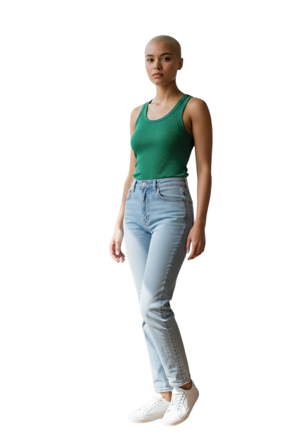 Vicolo green glitter top