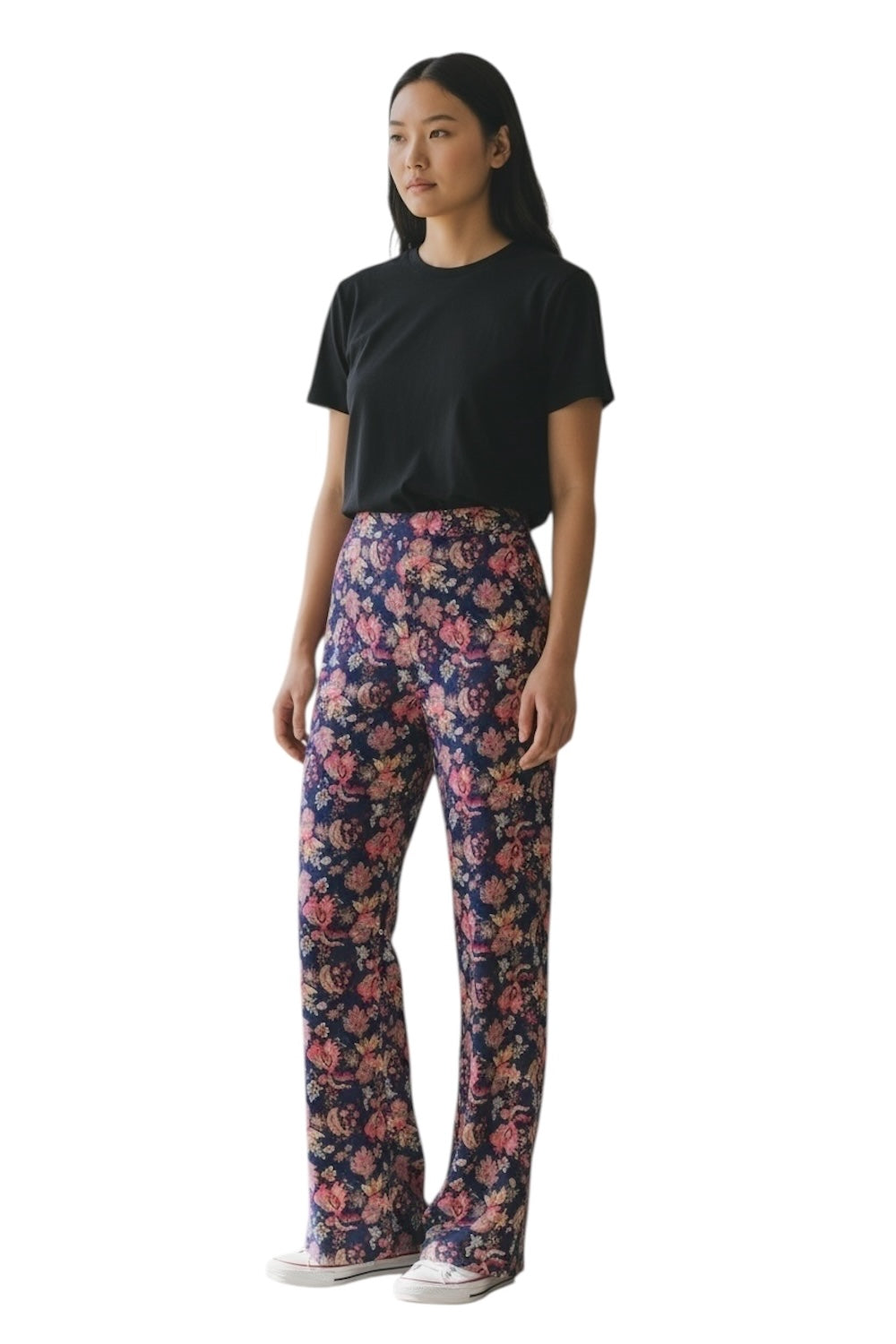 Saiph flower print blue pants