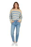 Kontatto beige denim line pullover