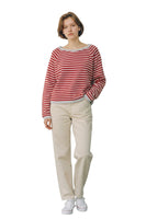 Vicolo red grey line cashmere pullover