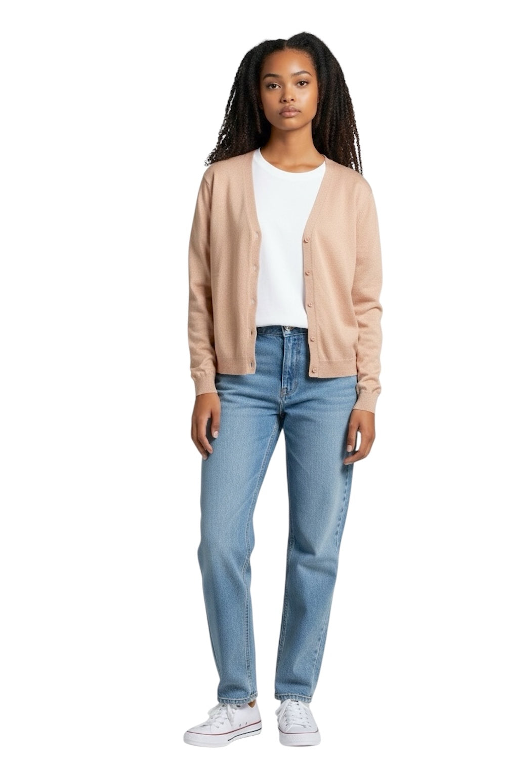 Vicolo antique pink cashmere cardigan