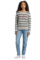 Kontatto grey black red pullover